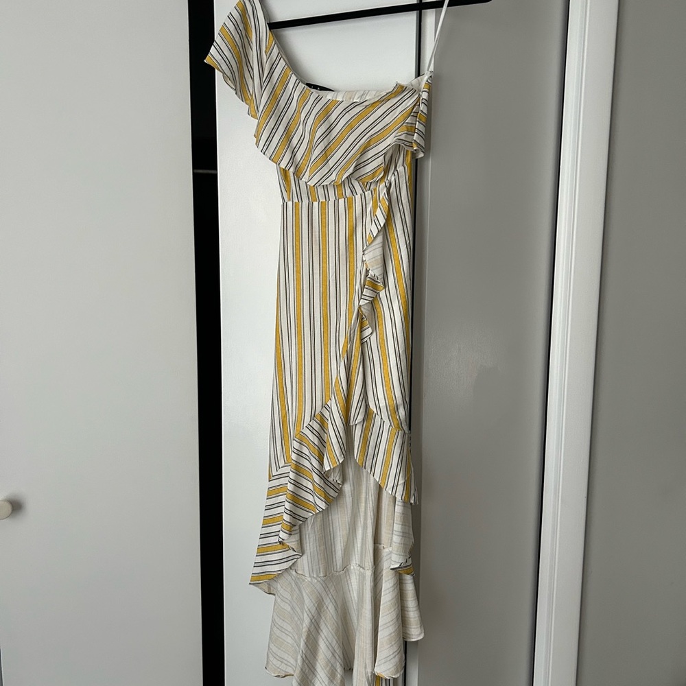 Lulu’s stripe high low dress